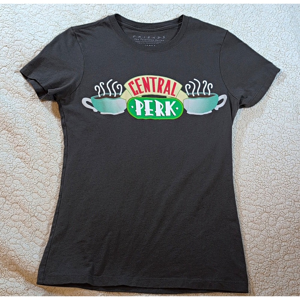FRIENDS The Television Series Central Perk Graphic T-Shirt, Small 100% cotton